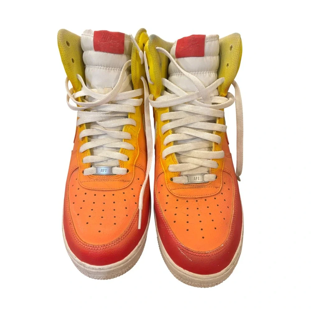 Nike Air Force 1 High 07 Custom Sunset Character Art Kurt Cobain Mug Shot